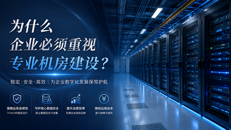 为什么企业必须重视专业机房建设？