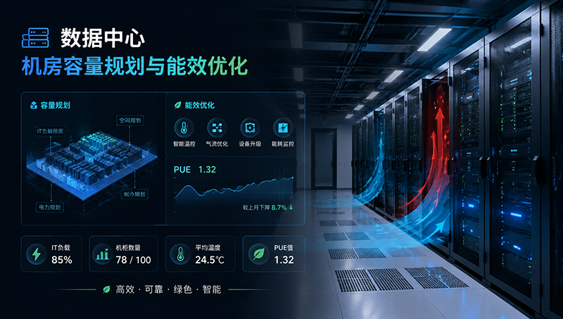 数据中心机房的容量规划与能效优化